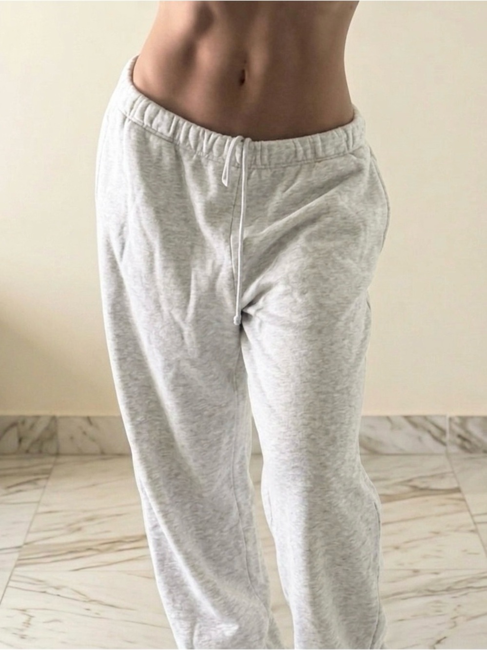 SKIMS Light Gray Wide-leg Sweatpants (CHECK PHOTOS FOR MARKINGS)